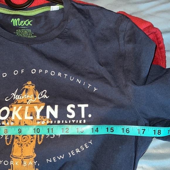 Mexx Navy vintage style cotton unisex short sleeve T-shirt Sz S - Picture 7 of 11